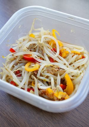レンジで、もやしとパプリカの和え物-レシピのメイン写真