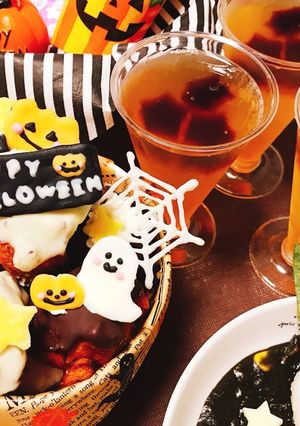 ハロウィン♡もちもちカボチャドーナツ♡-レシピのメイン写真