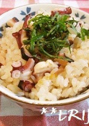 お鍋で作るほんのり梅風味のたこ飯~♪♪-レシピのメイン写真