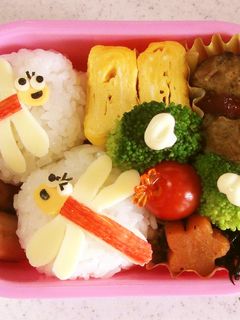幼稚園 お弁当 秋(赤とんぼ)-レシピのメイン写真