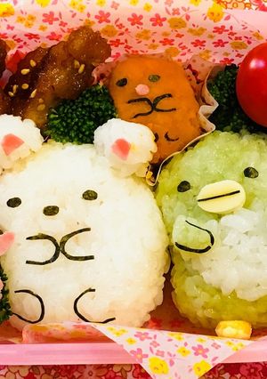 キャラ弁♡すみっコぐらししろくまペンギン-レシピのメイン写真