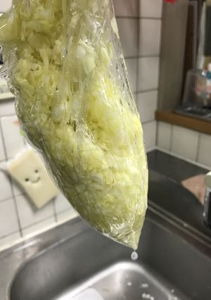 簡単 野菜の水切り！（餃子など）-レシピのメイン写真