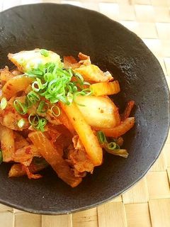 大根と豚肉のキムチ炒め-レシピのメイン写真