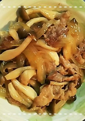 調味料同量で簡単！豚肉としめじの生姜炒め-レシピのメイン写真
