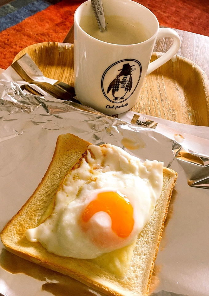 半熟目玉焼きトースト-レシピのメイン写真