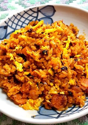 炒り卵入りチキンライス-レシピのメイン写真