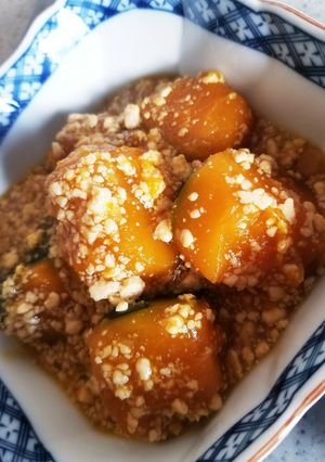 かぼちゃの炒り豆腐そぼろあんかけ-レシピのメイン写真