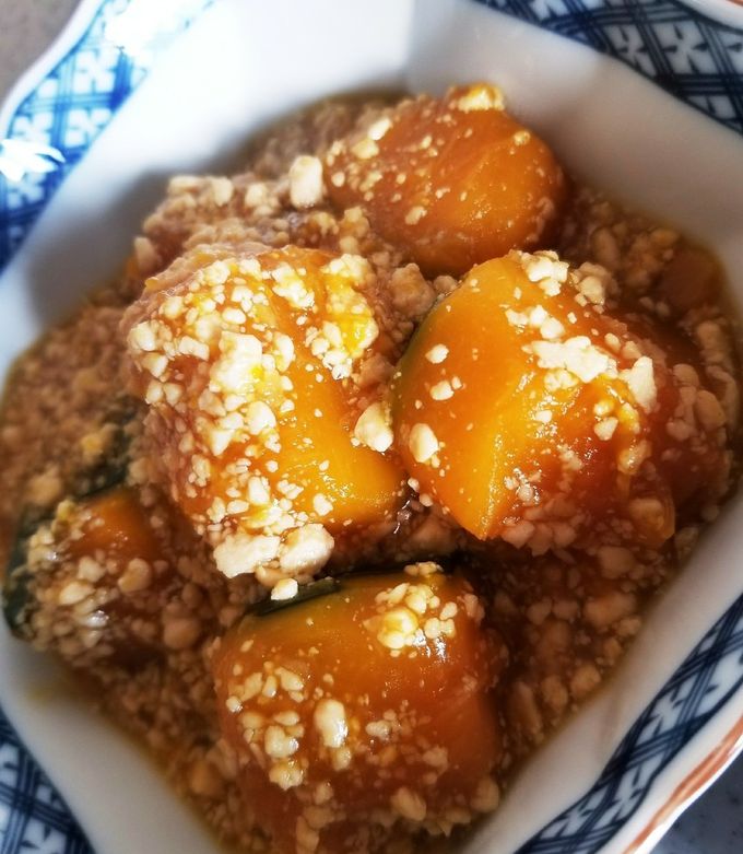 かぼちゃの炒り豆腐そぼろあんかけ-レシピのメイン写真