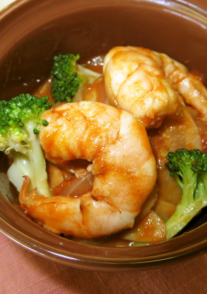 ごぼうとえびのトマト煮-レシピのメイン写真