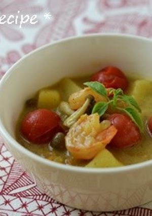 エビとトマトのスープカレー-レシピのメイン写真
