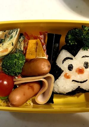 キャラ弁 保育園 おむすびまん 2歳-レシピのメイン写真