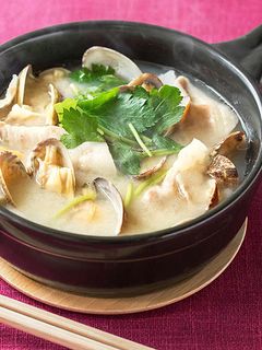 あさりと豚バラ肉の糀甘酒スープ-レシピのメイン写真