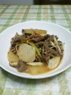 牛肉と里芋と大根のほっこり煮物☆芋煮風♪-レシピのメイン写真