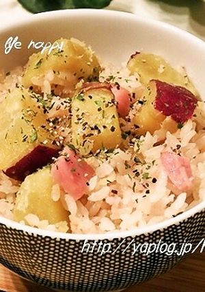 さつまいも&ベーコン☆炊き込みご飯-レシピのメイン写真