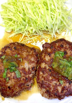 簡単なオニオンポン酢豆腐ハンバーグ-レシピのメイン写真