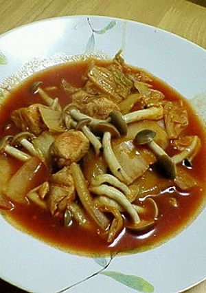 簡単！白菜消費チキンのトマトジュース煮-レシピのメイン写真