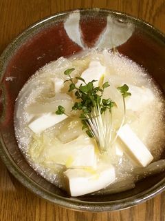 白菜と豆腐のたらこあん煮-レシピのメイン写真