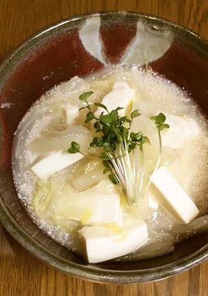 白菜と豆腐のたらこあん煮-レシピのメイン写真