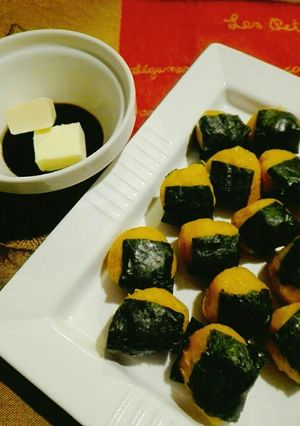 バター醤油が合う！かぼちゃの磯辺もち-レシピのメイン写真