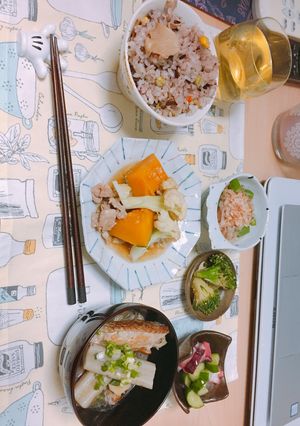 かぼちゃと豚肉の煮物-レシピのメイン写真