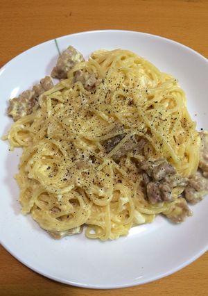 鶏肉のカルボナーラ-レシピのメイン写真