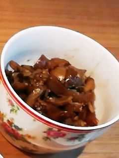 あけびと舞茸と油揚げの味噌炒め-レシピのメイン写真