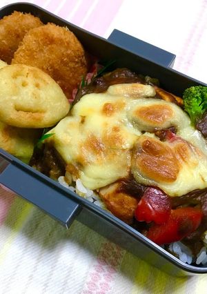 焼きチーズカレー弁当-レシピのメイン写真