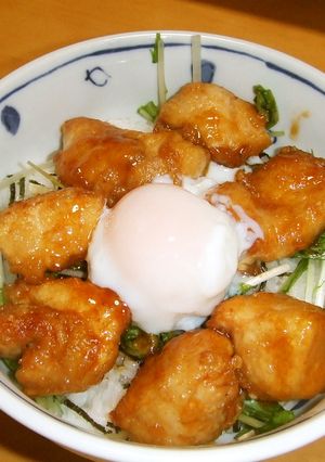 元気が出る唐揚げ丼、旨・安・ボリューム！-レシピのメイン写真