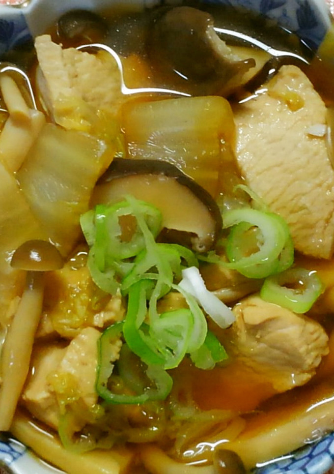 白菜と きのこと鶏むね肉のさっぱり煮♡-レシピのメイン写真