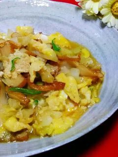 キャベツと薩摩揚げの卵とじ☆-レシピのメイン写真