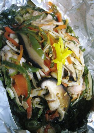 混ぜて包んで～♪鶏のホイル包み焼き-レシピのメイン写真