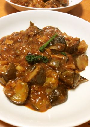 茄子エリンギ玉葱も入った海老チリ-レシピのメイン写真