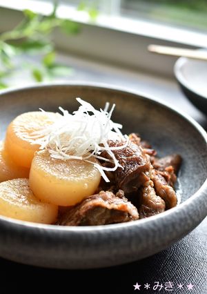 圧力鍋で染み染みトロトロ☆牛すじ大根-レシピのメイン写真