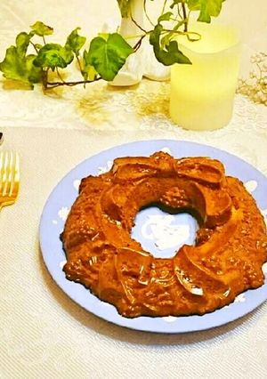 リース型でショコラパウンドケーキ-レシピのメイン写真