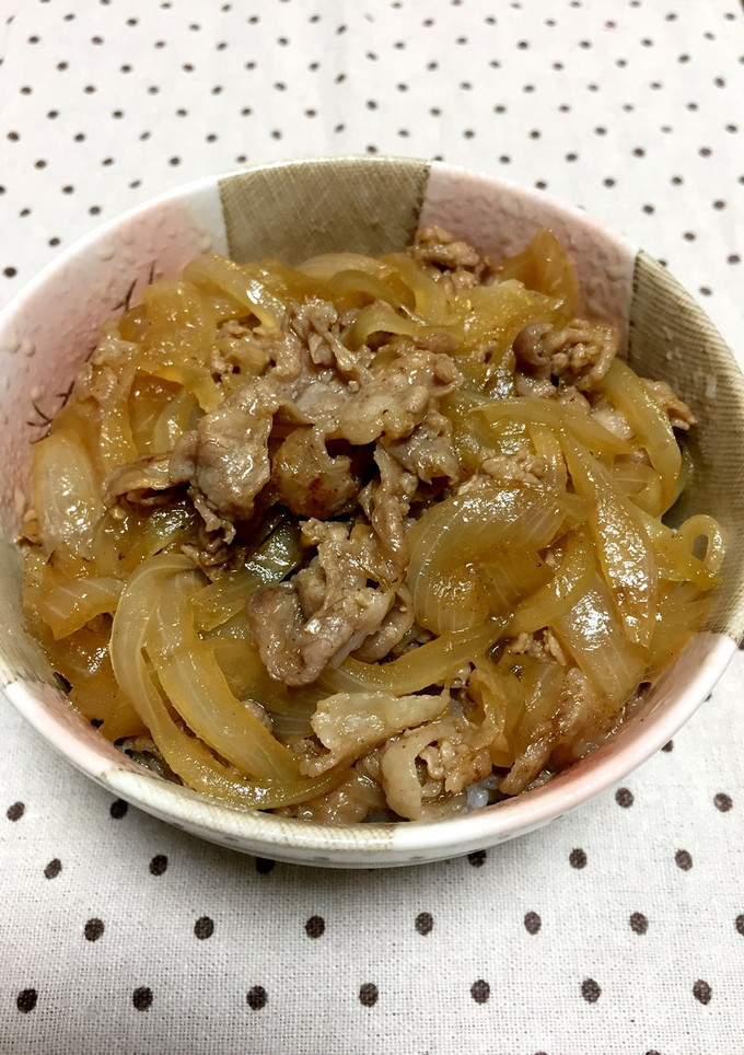 お弁当と朝ごはんに 簡単 豚丼-レシピのメイン写真
