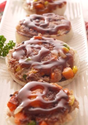 チーズi n玉ねぎハンバーグ☆お弁当にも-レシピのメイン写真