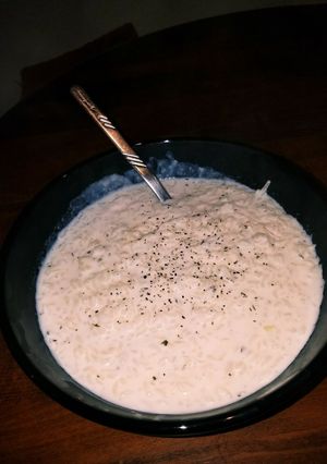 ジブリ飯！風邪の時はｵｿﾉさんのミルク粥-レシピのメイン写真