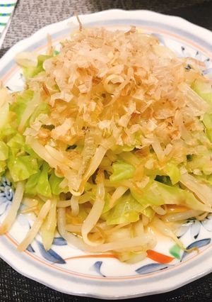 簡単節約！もやしキャベツのポン酢お浸し☆-レシピのメイン写真