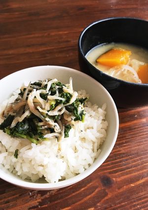 ごはんに最高！ラディッシュ葉のじゃこ炒め-レシピのメイン写真