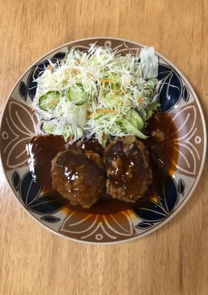 ハンバーグ-レシピのメイン写真