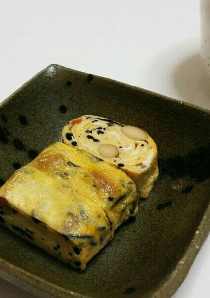 残ったひじきの煮物で卵焼き-レシピのメイン写真