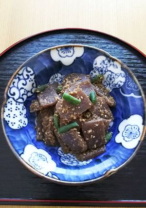 ５分で完成❤ごまこんにゃく❤糖質オフ-レシピのメイン写真