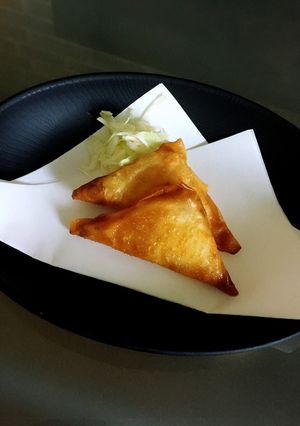 苦くないゴーヤーサラダ春巻き(サモサ風)-レシピのメイン写真
