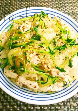 簡単♡かぶと豆苗とささみのペッパーナムル-レシピのメイン写真