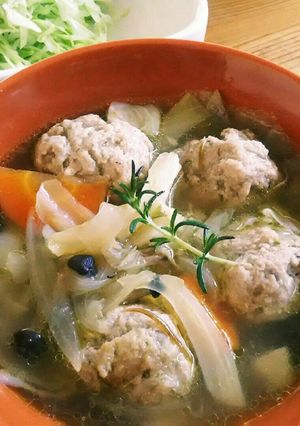 豆腐deハーブ肉だんごポトフ☆-レシピのメイン写真
