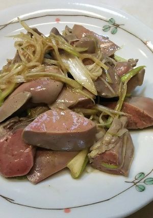 鶏レア風レバー-レシピのメイン写真