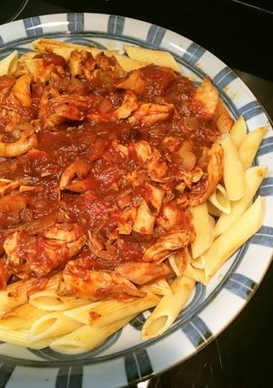鶏ささみのペンネパスタ-レシピのメイン写真