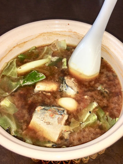 サバ缶とキャベツの一人鍋-レシピのメイン写真