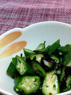 オクラの塩昆布和え-レシピのメイン写真