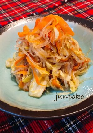 簡単万能☆白滝で焼きそば風ソース炒め☆-レシピのメイン写真